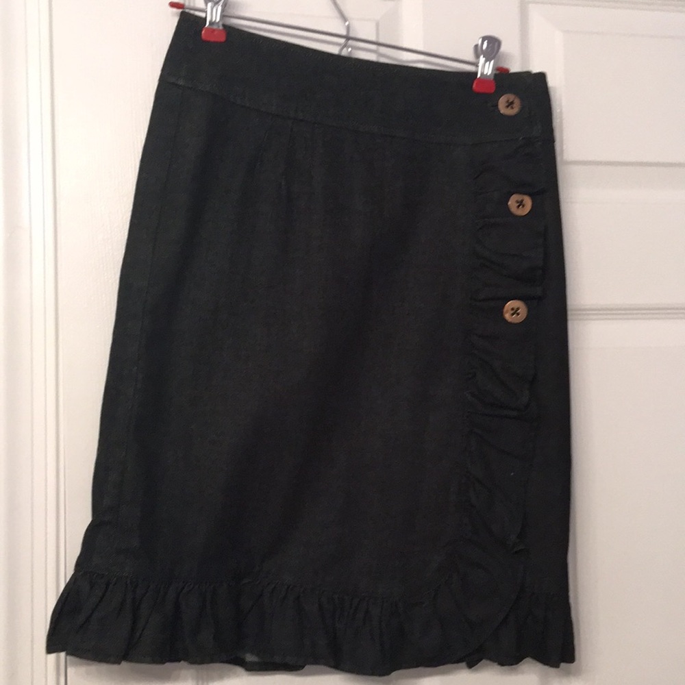 Anthropologie Leifsdottir Denim Skirt